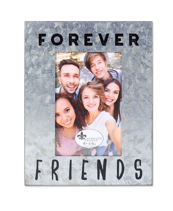 Lawrence Frames Cooper Galvanized Forever Friends 4" x 6" Macy's