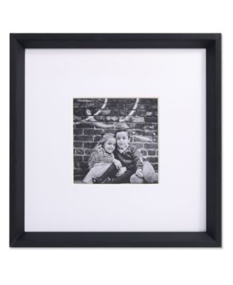 Lawrence Frames Wide Border Matted Frame - Gallery Black 10x10 - 5