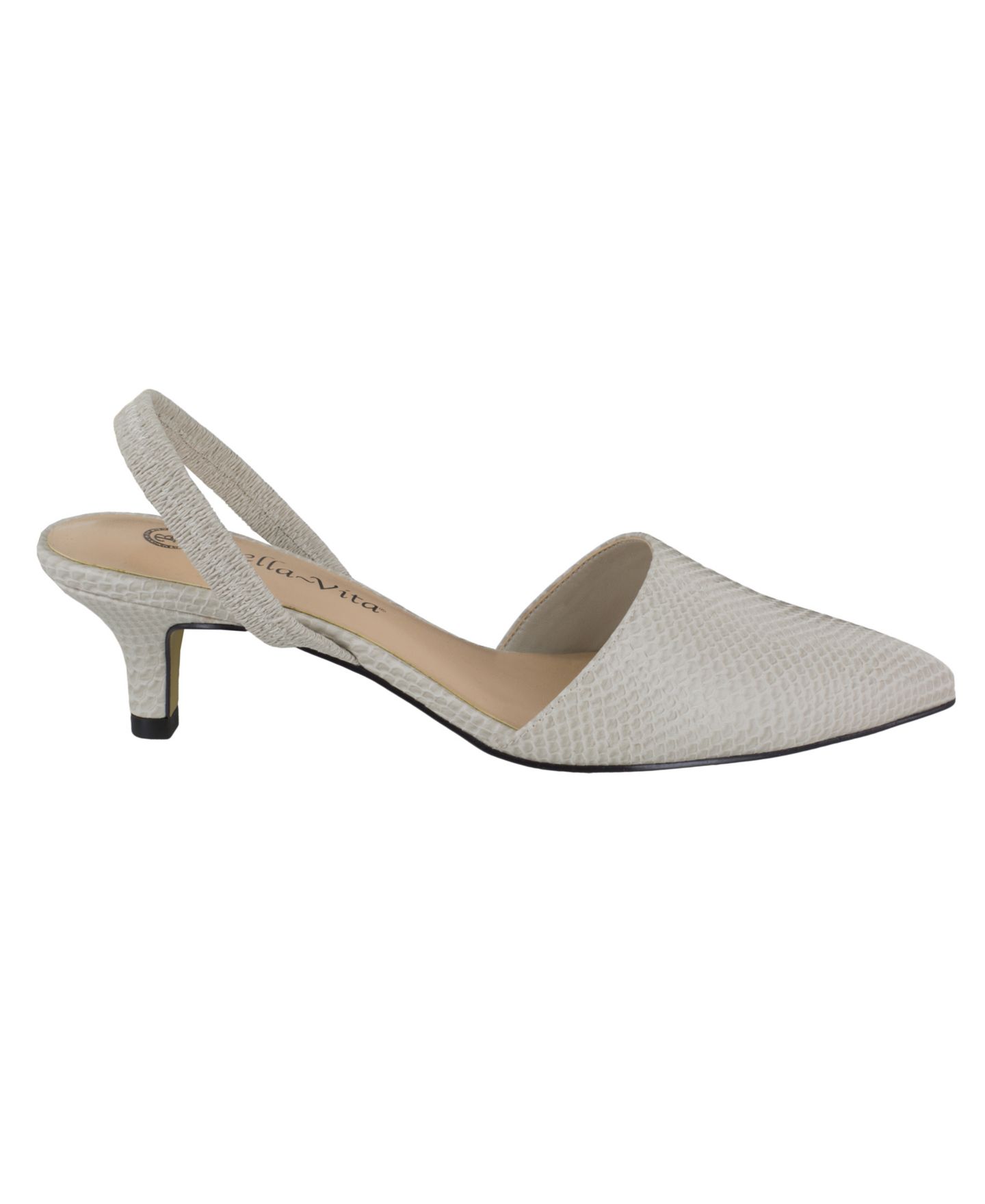 Женские туфли Bella Vita Sarah Ii Slingback, цвет: Чёрный змеиный — фото 7