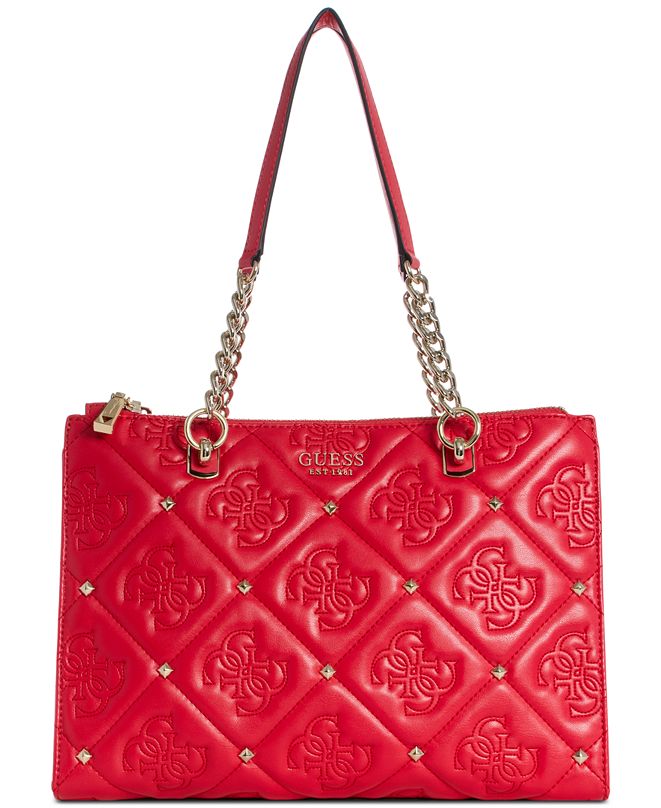 GUESS Jeana Status Satchel & Reviews - Handbags & Accessories - Macy's