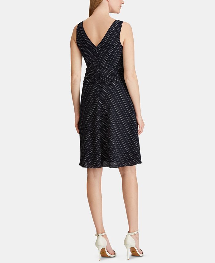 Lauren Ralph Lauren Striped Fit & Flare Dress - Macy's
