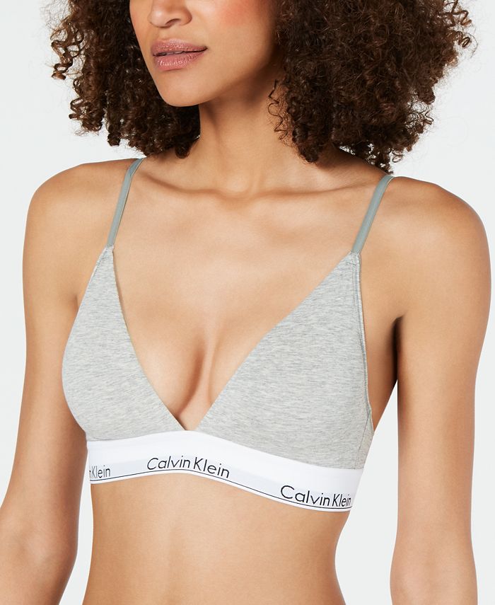 Lightly Bralette Klein Calvin Macy\'s Triangle QF5650 - Lined
