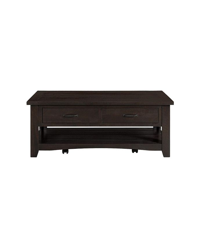 Martin Svensson Home Rustic Collection Coffee Table, Espresso Macy's