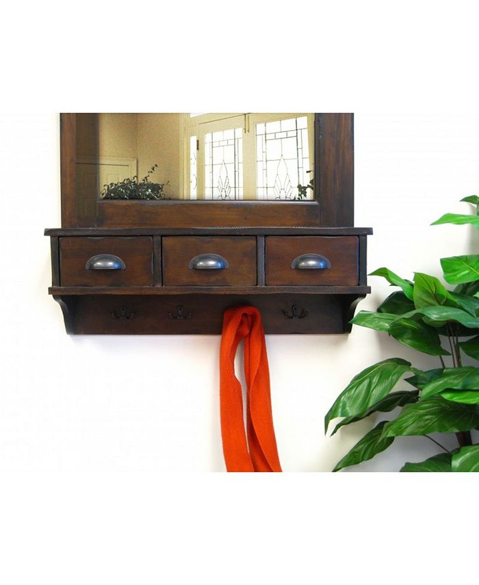 Proman Products Bombay Wall Mirror with Storage Macy's