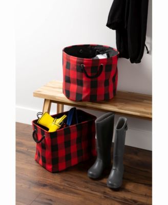 Storage Bin Buffalo Check, Round