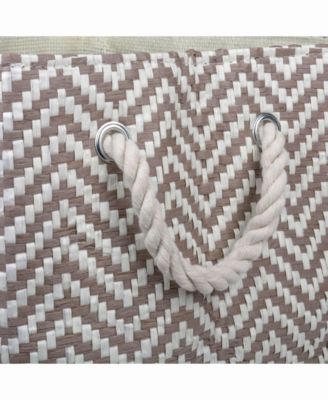 Design Imports Paper Bin Chevron, Rectangle