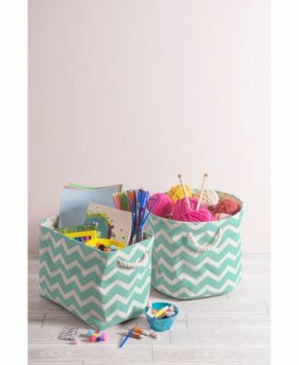 Design Import Storage Bin Chevron, Rectangle