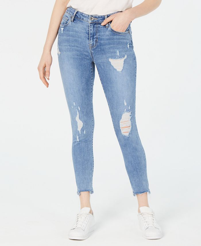 Kendall + Kylie Kendall + Kyle The Ultra Babe Ripped Skinny Jeans - Macy's