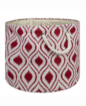 Design Import Storage Bin Ikat Round