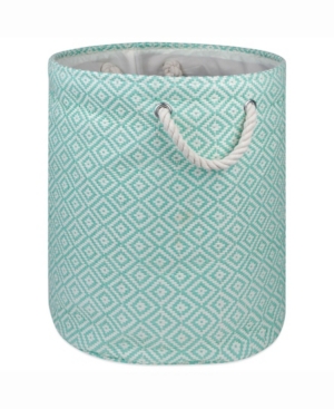 Design Import Paper Bin Geo Diamond Round