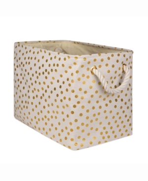 Storage Bin Dots Rectangle