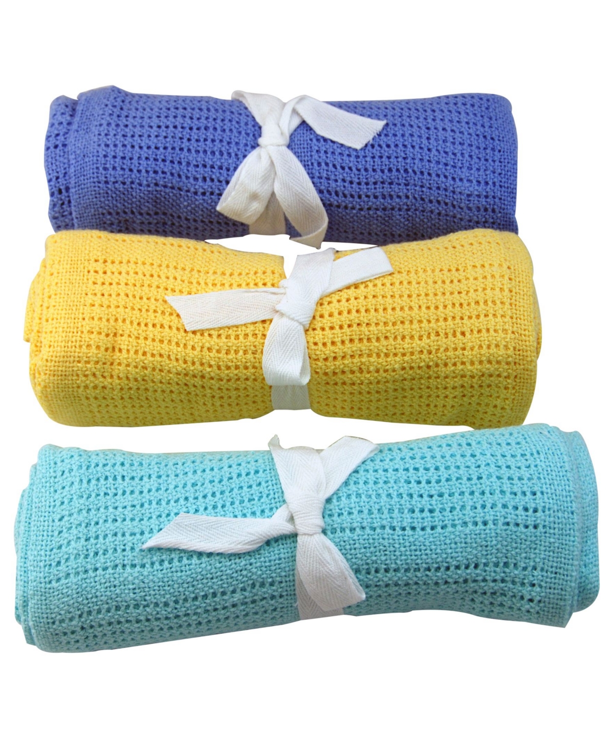 Snuggle Cellular Cotton Baby Blanket - Multi