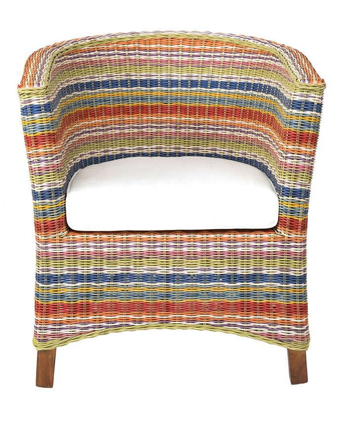 East At Main Highland Rattan Occasional Chair - Macy's