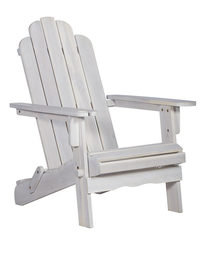 Walker Edison Patio Wood Adirondack Chair & Reviews Furniture Macy's