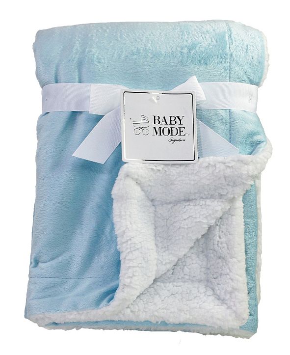 Baby Mode Signature 3 Stories Trading Mink Sherpa Baby Blanket