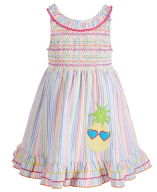 Good Lad Toddler Girls Smocked Seersucker Dress Reviews All