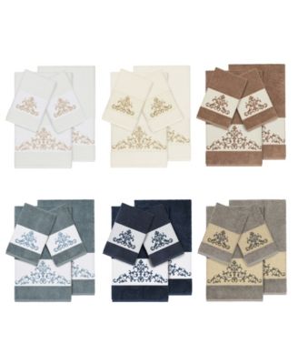 Turkish Cotton Scarlet 4-Pc. Embellished Towel Set