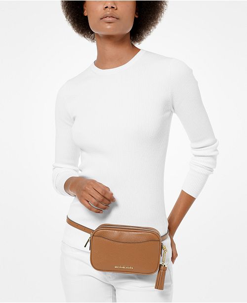 Michael Kors Pebble Leather Convertible Crossbody Belt Bag & Reviews