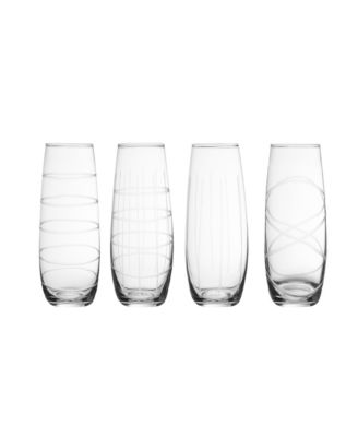 Jay Imports - SET OF 4 STEMLESS FLUTES