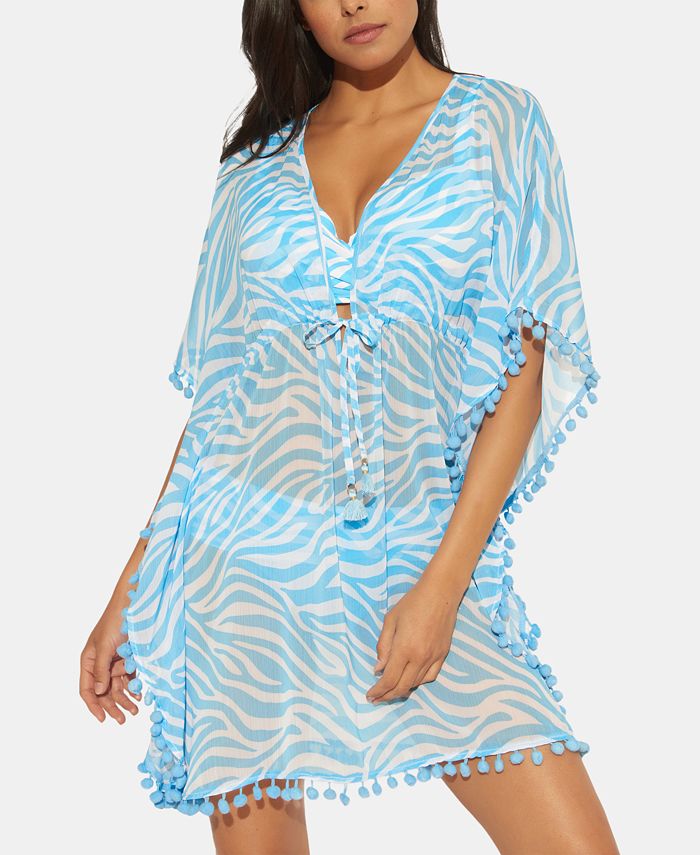 Bleu by Rod Beattie Printed Caftan Swim CoverUp Macy's