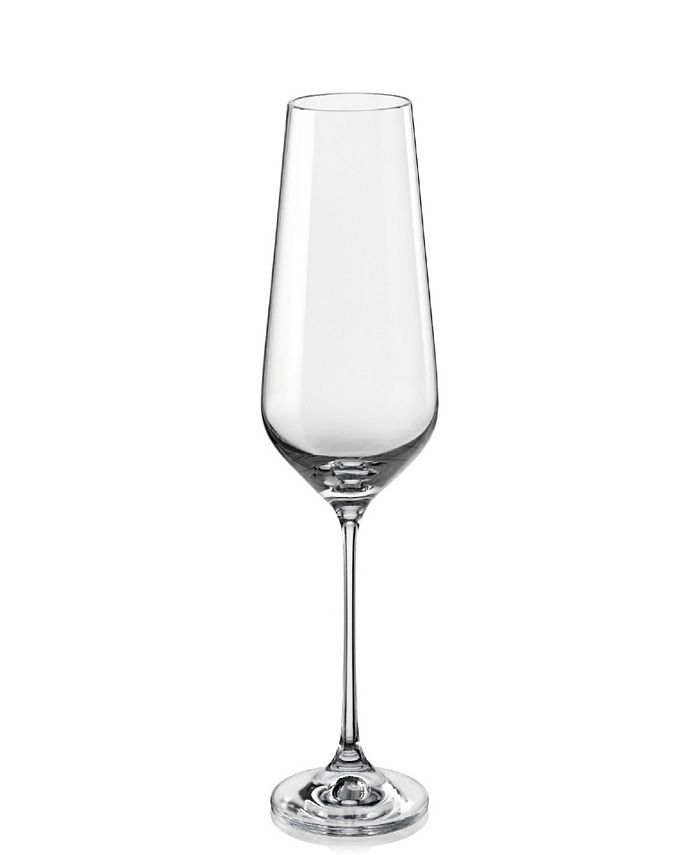 Red Vanilla Sandra All Purpose Wine Glass 15.25 oz Set of 6 - Clear