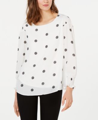 Alfani - Printed Long-Sleeve Top