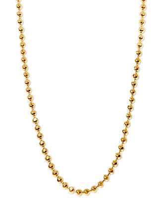 Alex Woo 20 Ball Chain Necklace in 14K Gold - Yellow Gold