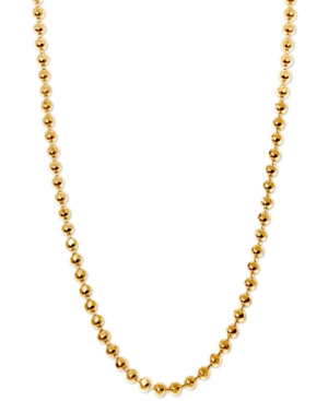 Alex Woo 20" Ball Chain Necklace In 14k Gold In Yellow Gold