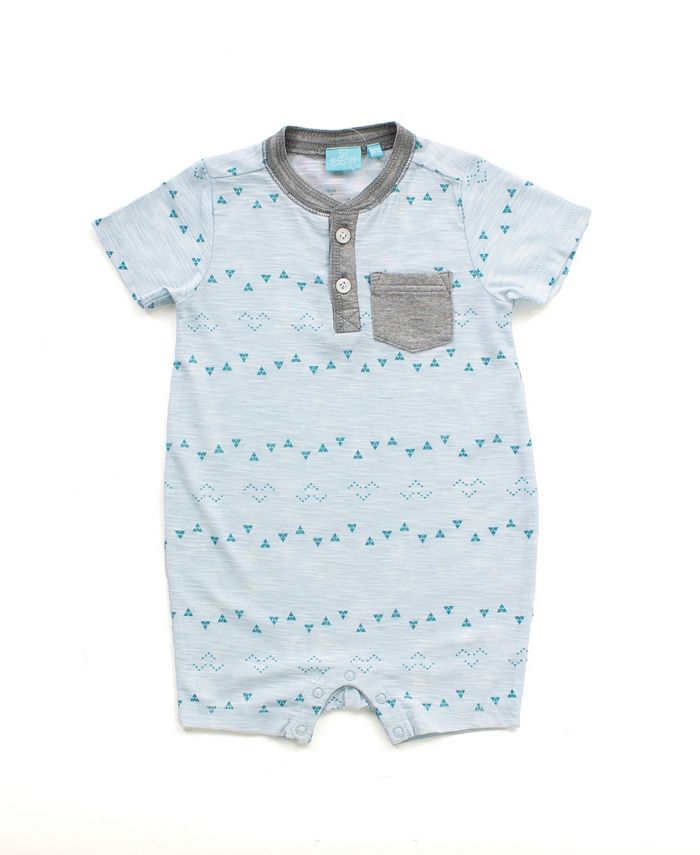 Bear Camp Baby Boy Printed Henley Romper Macy's