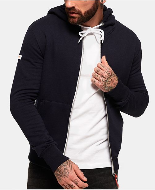 Superdry Men S L A Athletics Navy Full Zip Hoodie Reviews