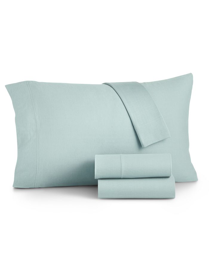 Martha Stewart Collection CLOSEOUT! Jersey Knit 4Pc. Sheet Set, Queen