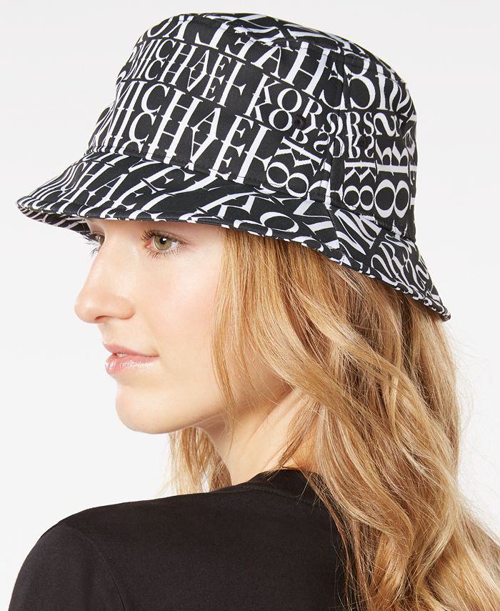 Michael Kors Logo-Print Bucket Hat & Reviews - Handbags & Accessories -  Macy's