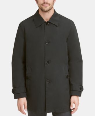 Men's Button-Front Water Resistant Rain Coat 