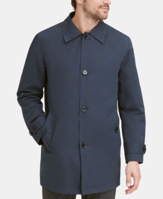 Men's Button-Front Water Resistant Rain Coat 