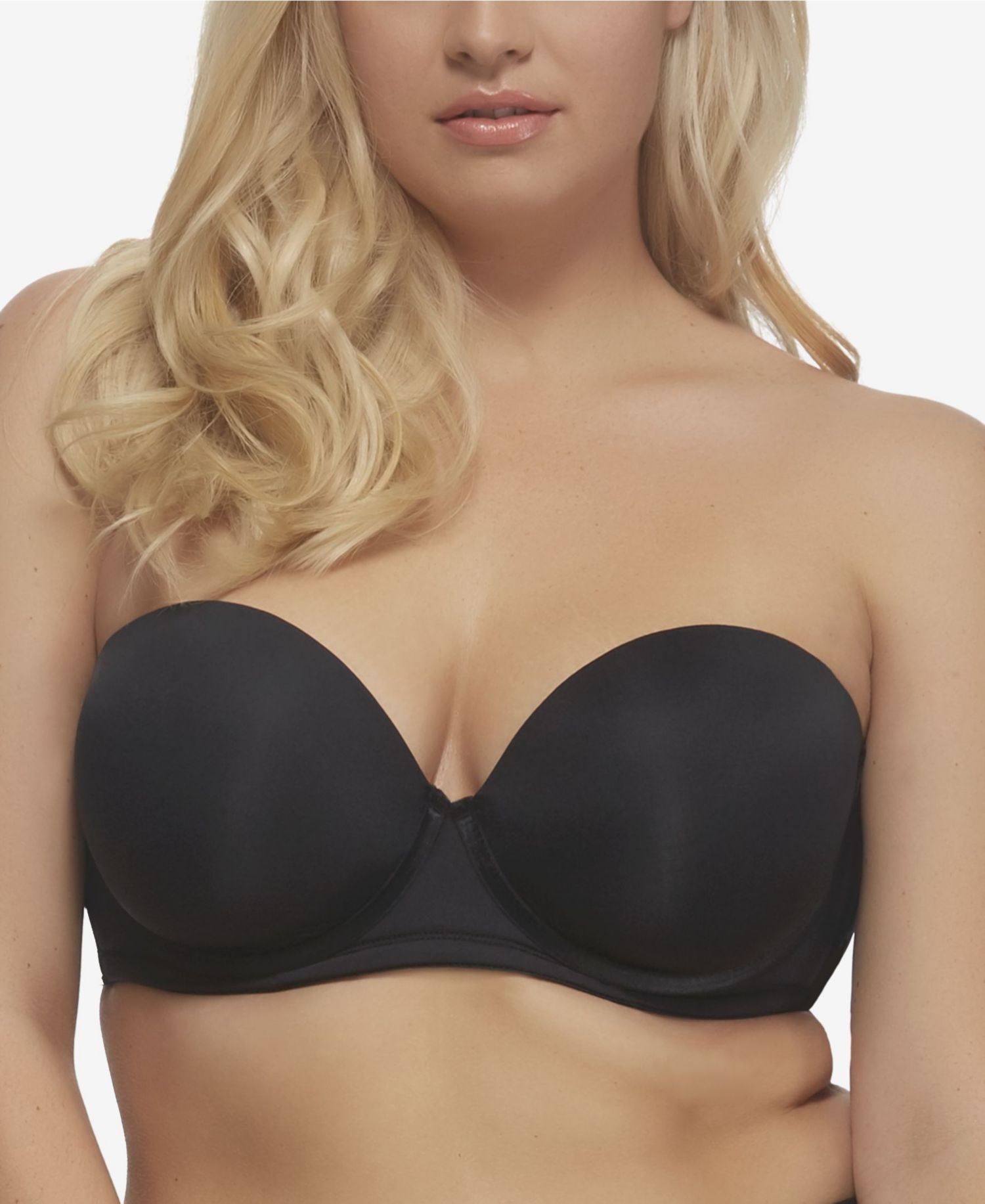 Marvelous Full Figure Strapless Contour Bra