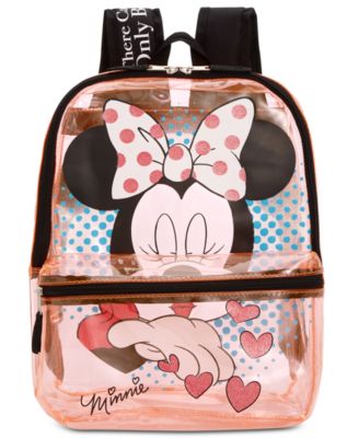 Bioworld Little Big Girls Minnie Mouse Clear Backpack Macy s