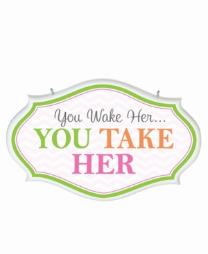 Lillian Rose You Wake Her Baby Nursery Sign