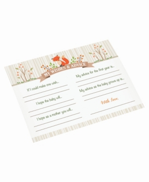 Lillian Rose Woodland Baby Shower 24 Wishes Cards