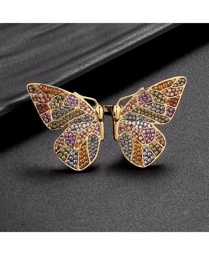 nOir Multi-Colored Cubic Zirconia Butterfly Wing Ring - Macy's
