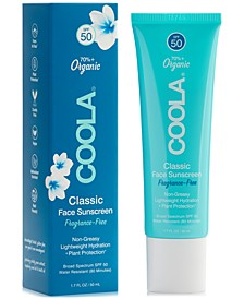 Fragrance-Free Classic Face Sunscreen SPF 50, 1.7-oz.