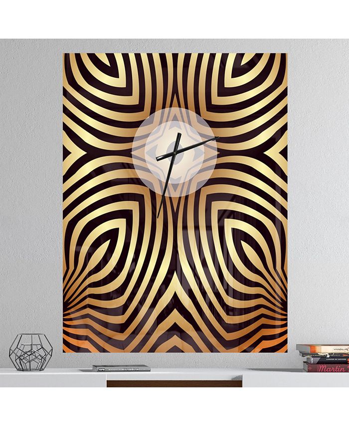 Design Art Designart Oversized Contemporary Metal Wall Clock Macy's