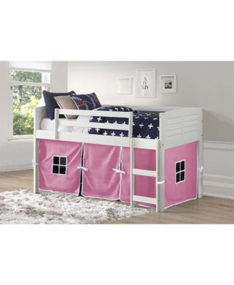 kids low loft bed