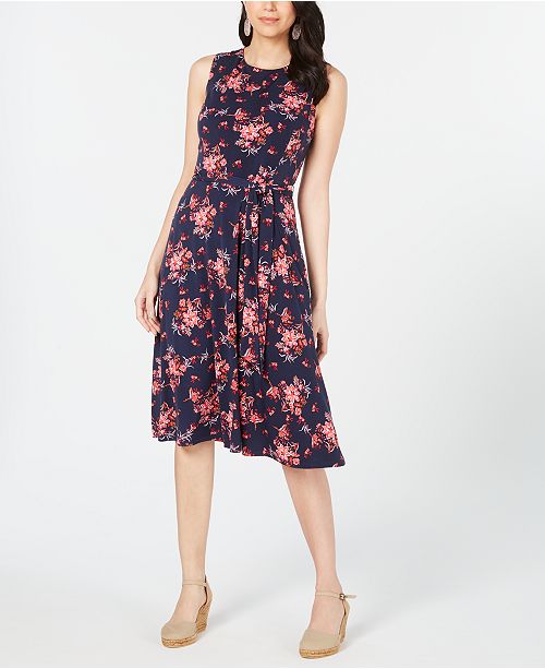 Charter Club Petite Floral Print Midi Dress Created For Macy S