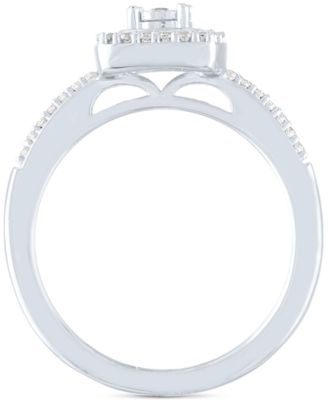 Diamond Bridal Set (1/4 ct. t.w.) in Sterling Silver