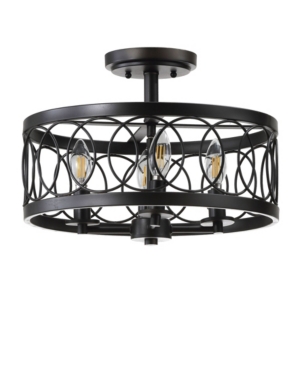 Jonathan Y Sylvain 15.5" Led Semi-Flush Mount