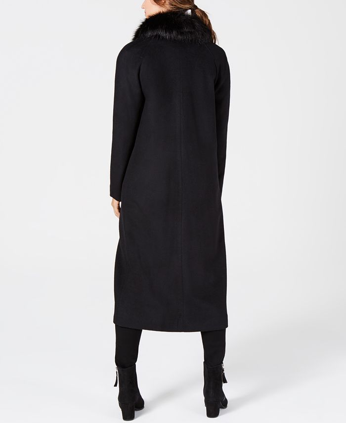 Jones New York FauxFurCollar Maxi Coat Macy's
