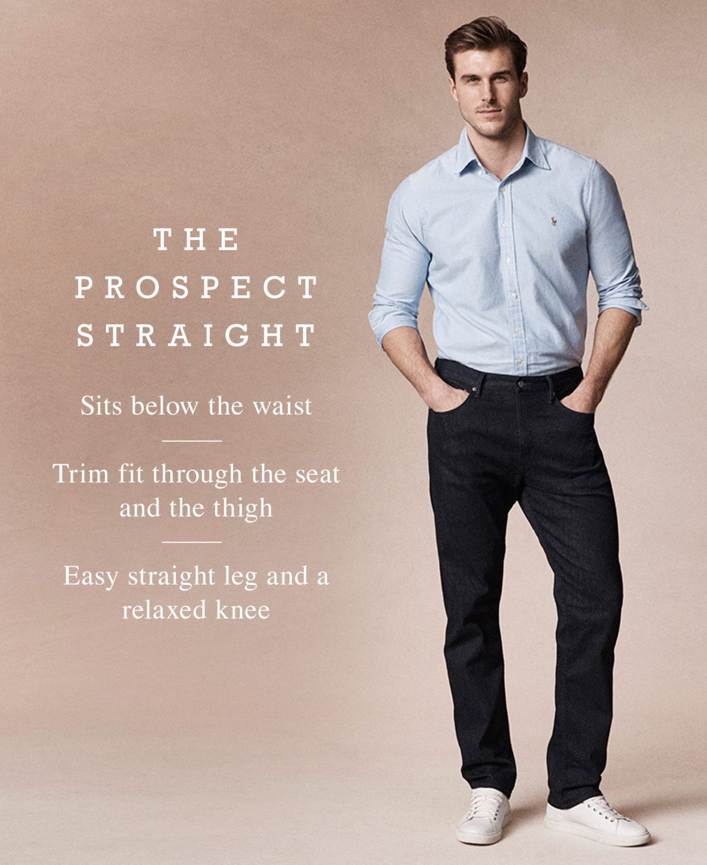 Мужские джинсы Polo Ralph Lauren Big & Tall Prospect Straight Stretch, цвет: Murphy Stretch Dark — фото 12