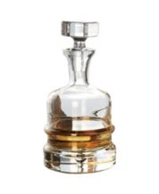 Yingluo Transparent Creative Whiskey Decanter Set With 4  Glasses,Flask Carefe,Whiskey Carafe for Wine,Scotch,Bourbon,vodka,Liquor-750ml  Gifts for Men (1 DECANTER + 4 GLASSES): Liquor Decanters