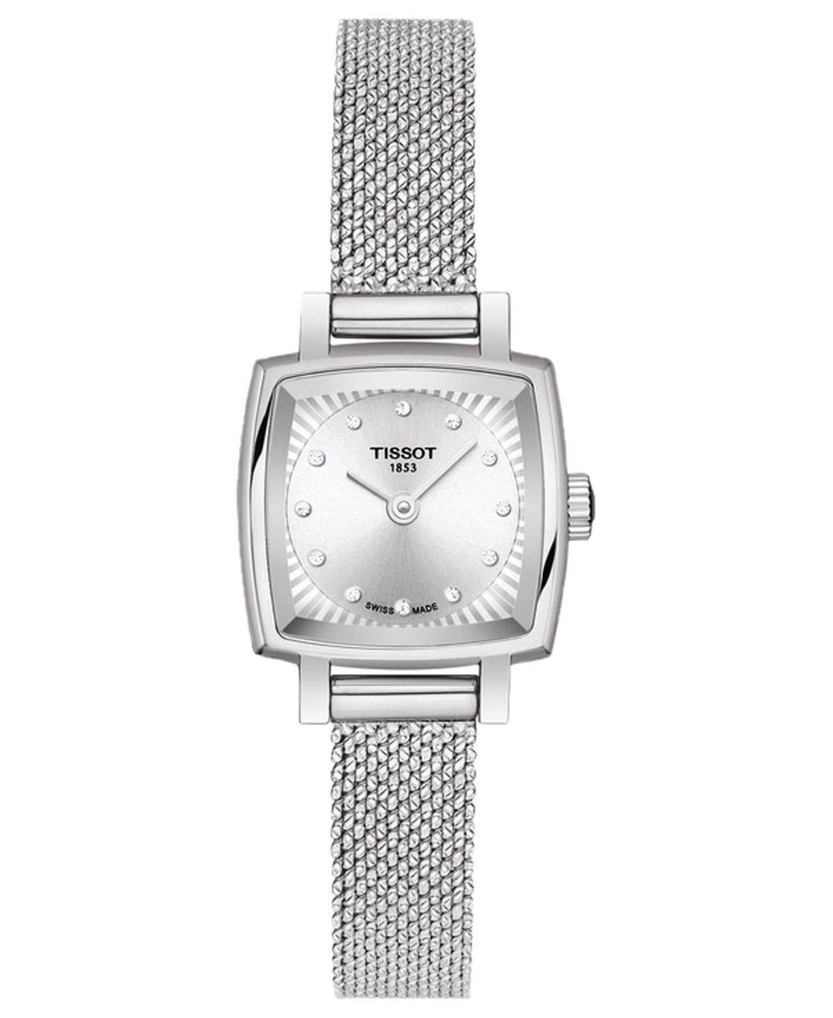 Женские часы Tissot T-Lady Lovely на стальном браслете-сетке 20мм — фото 1