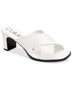 Calvin Klein Women's Dylan Dress Sandals Women's Shoes In White